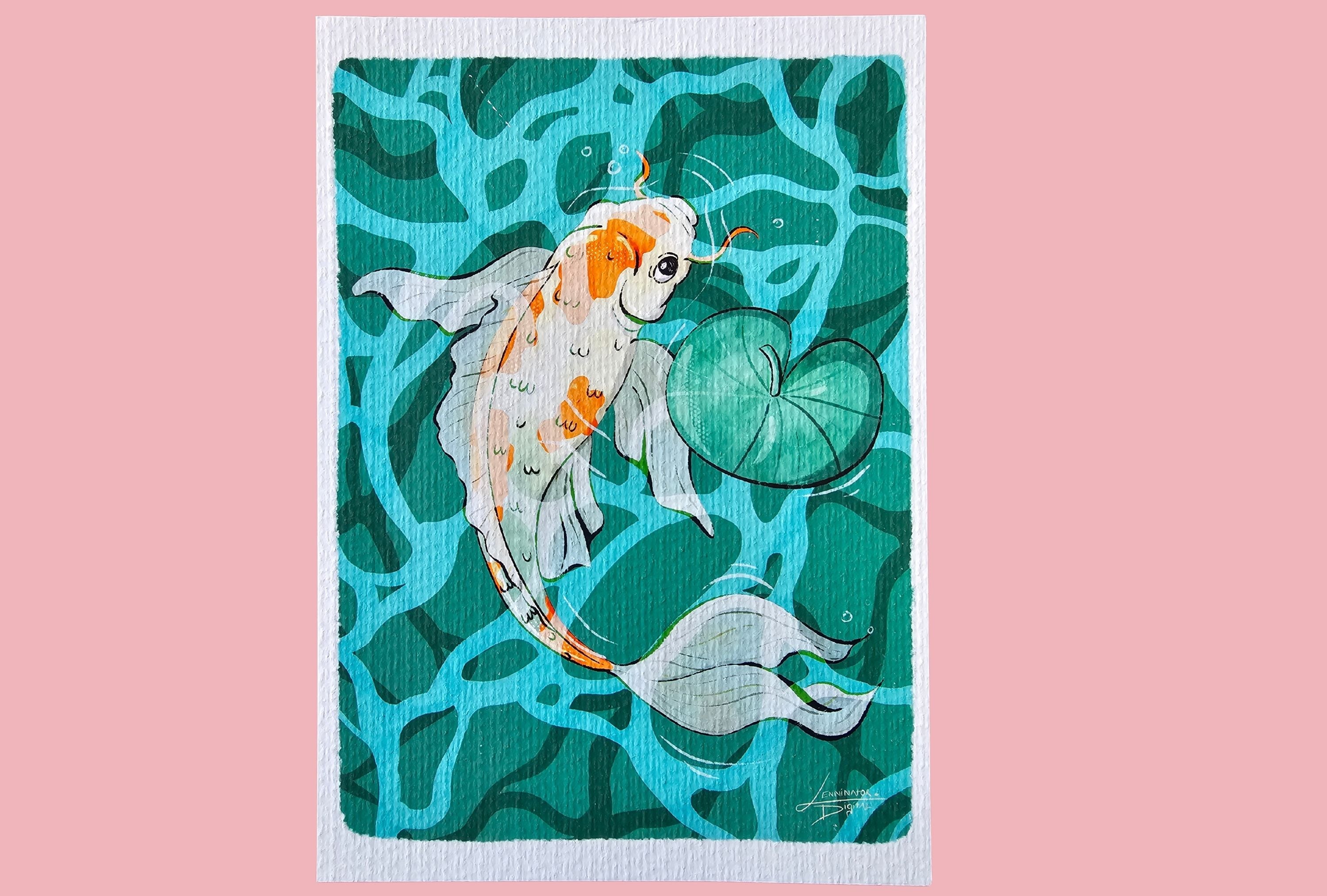Koi Fish Art Print