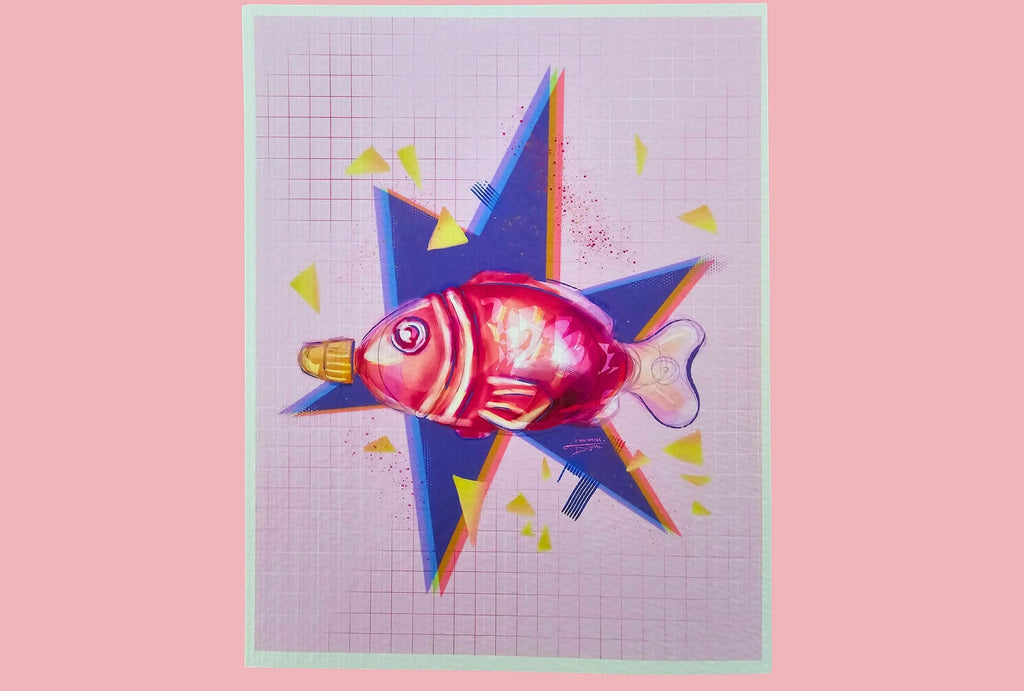 Soy Fish Art Print