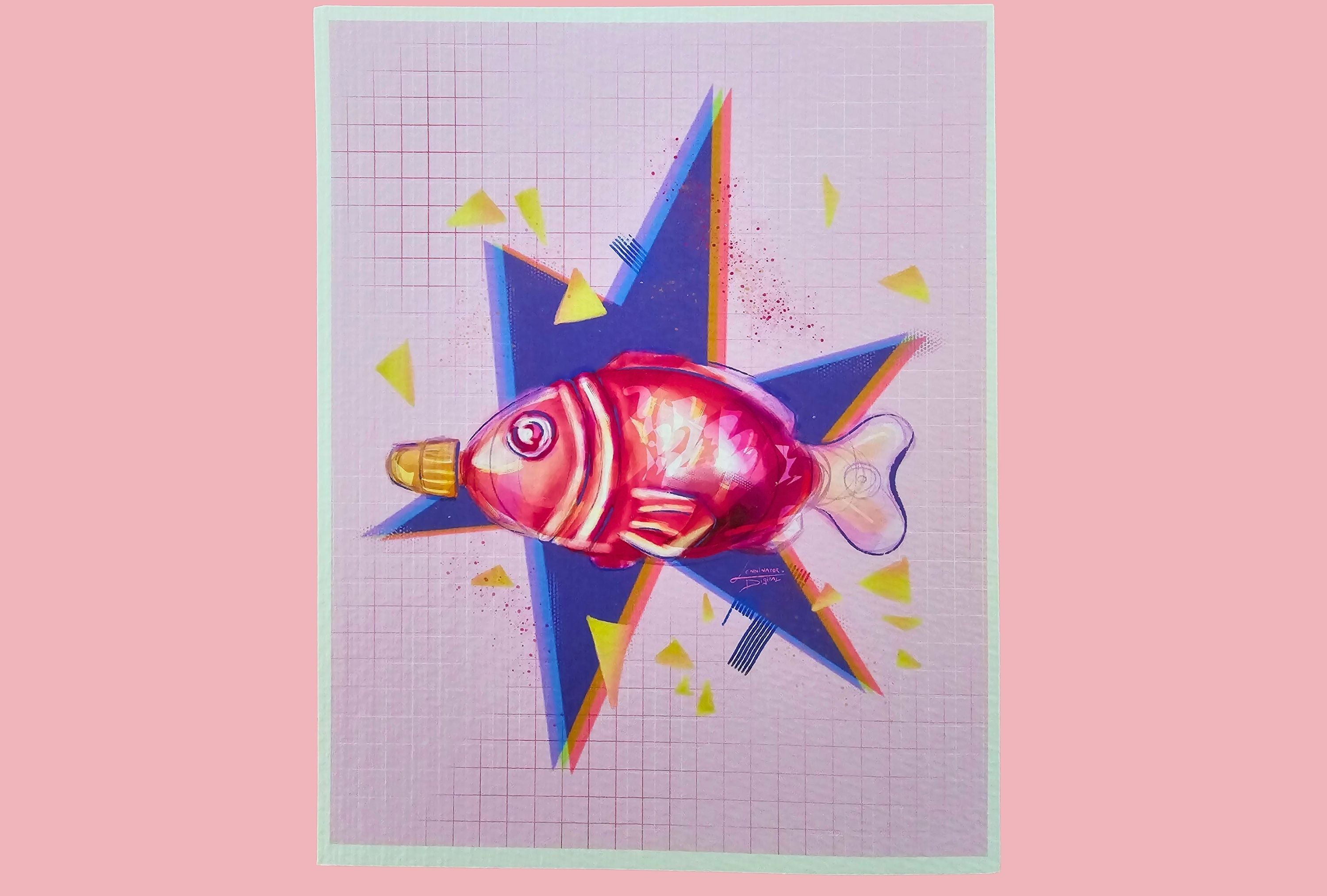 Soy Fish Art Print