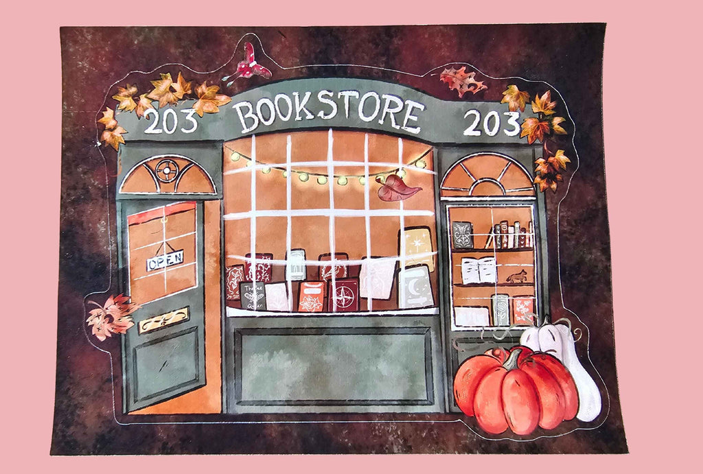 Autumn Bookstore Mini Print Sticker