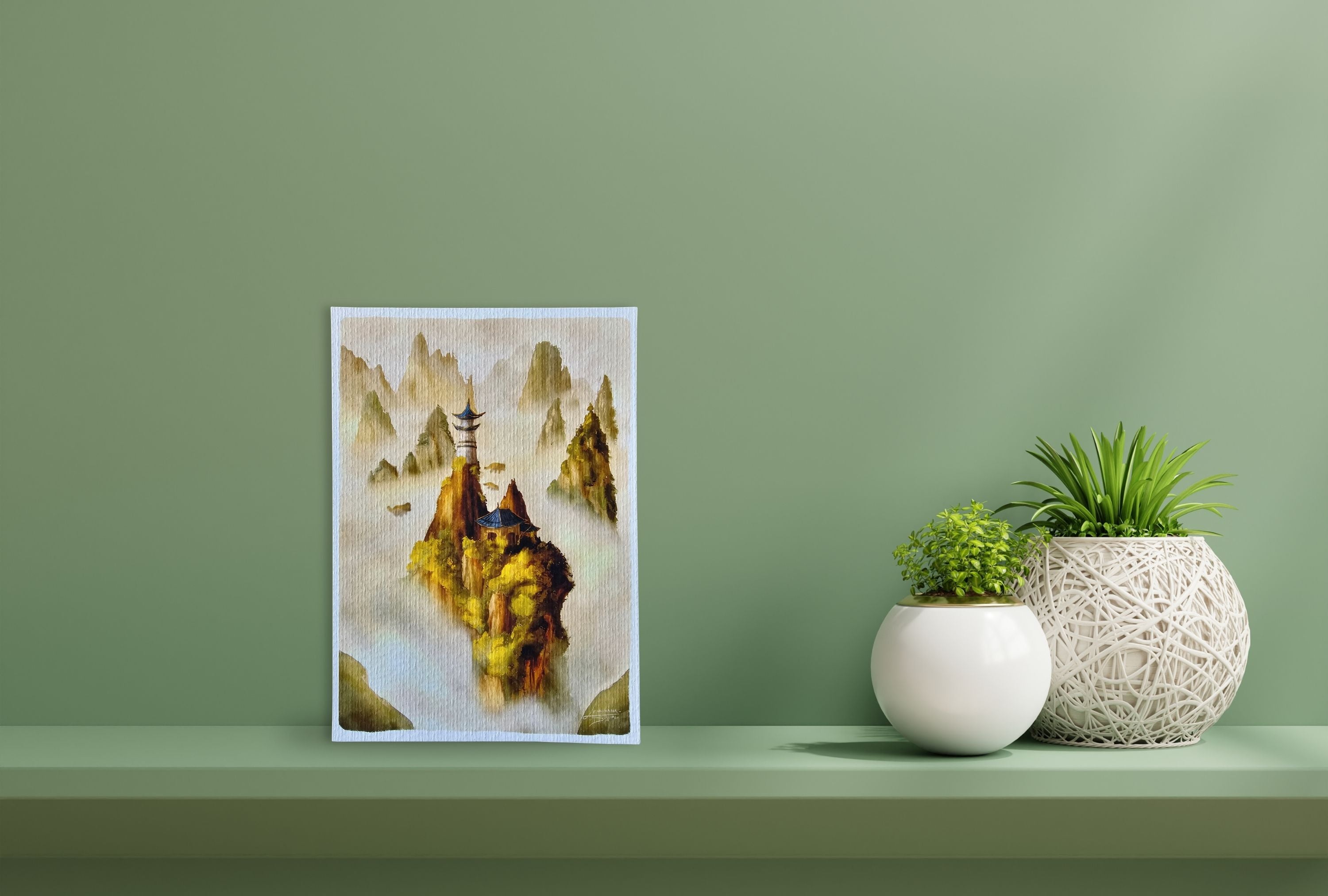 The Lonely Temple Art print