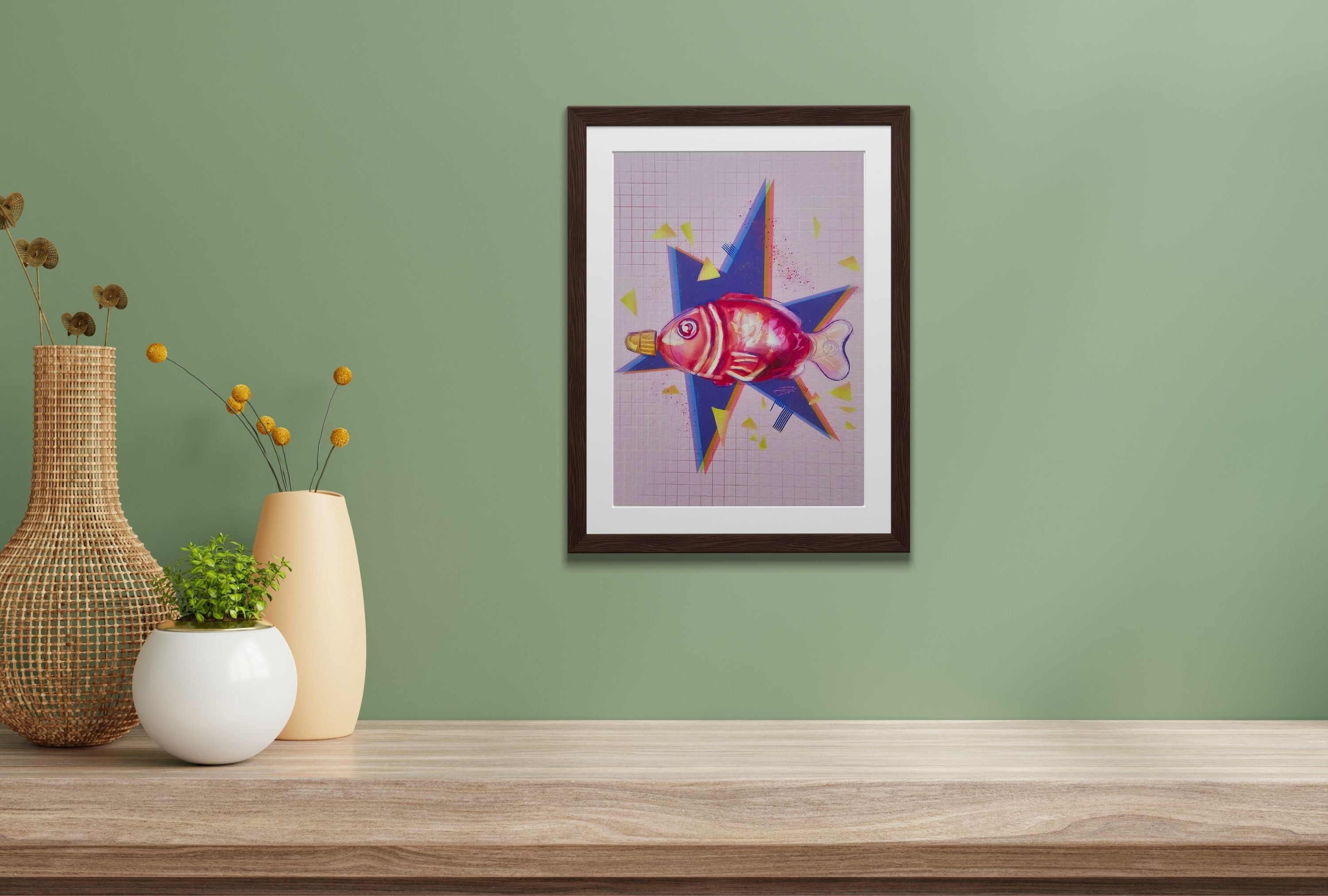 Soy Fish Art Print