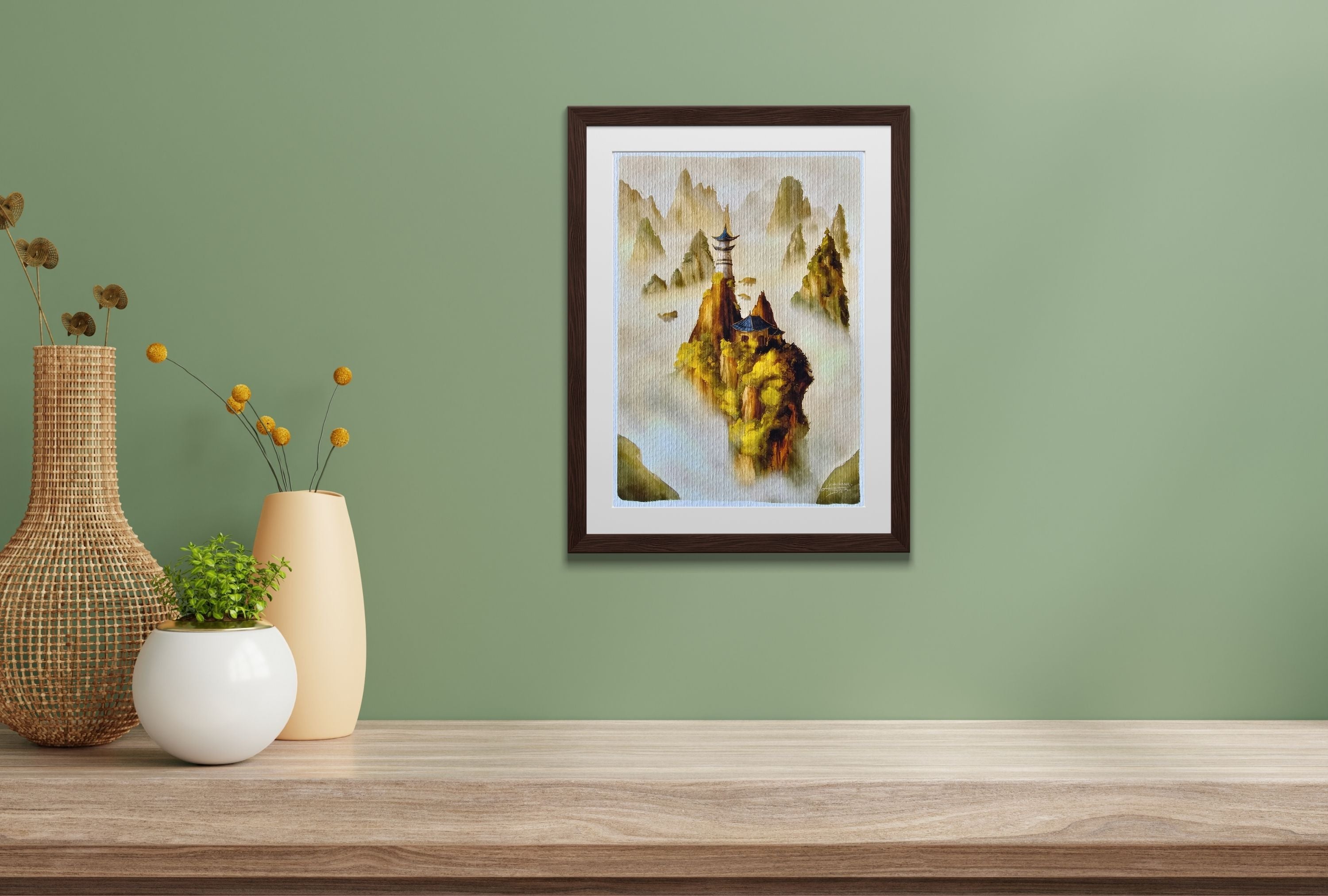 The Lonely Temple Art print