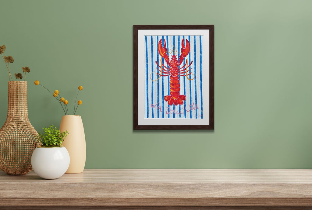 La Dolce Vita Lobster Art Print