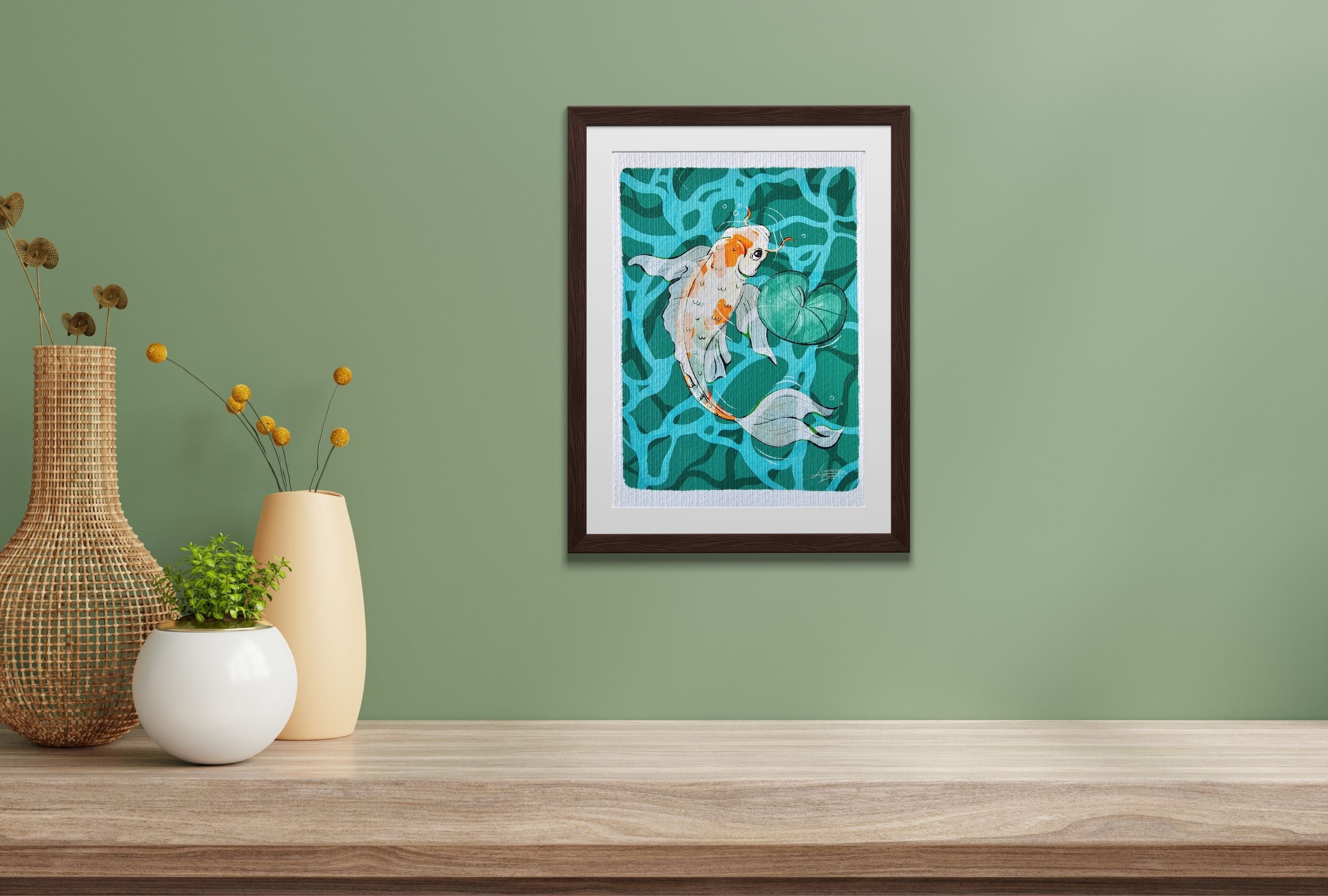 Koi Fish Art Print