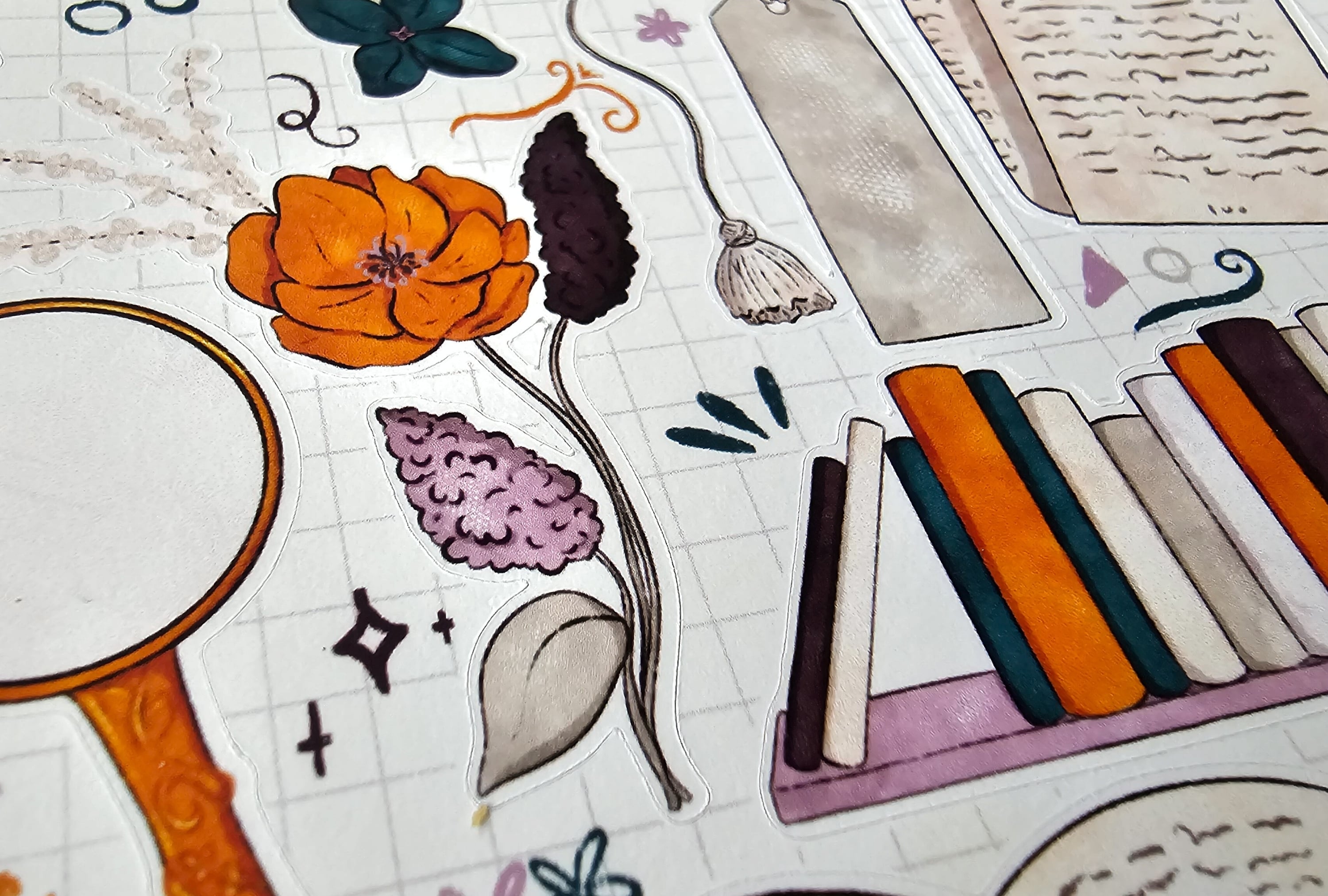 Cozy Library Sticker Sheets