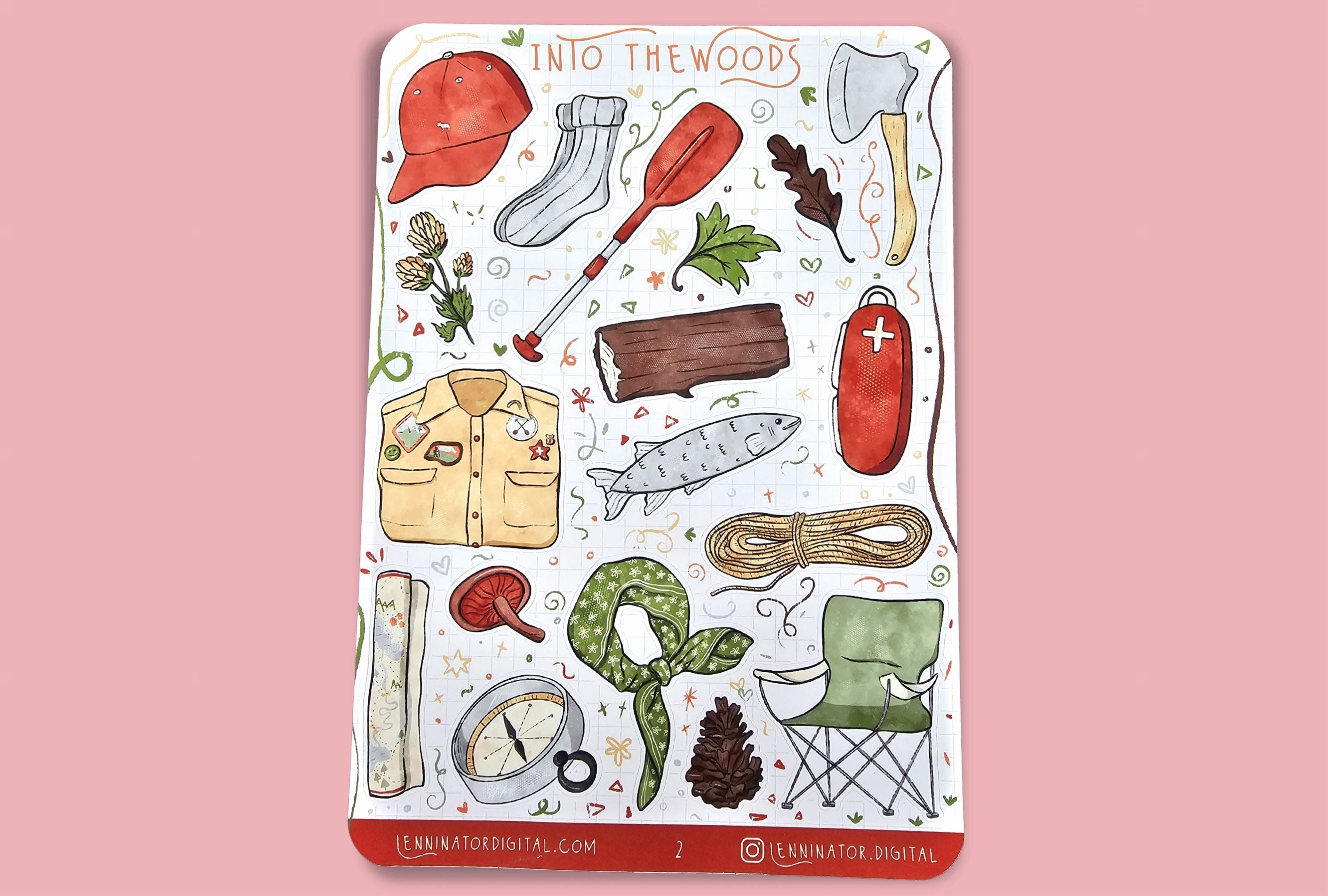 Into The Woods Sticker Sheets