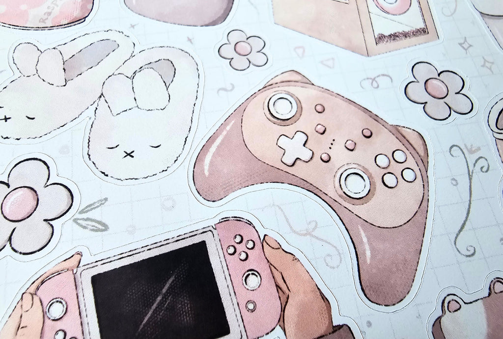 Girl Gamer Sticker Sheets