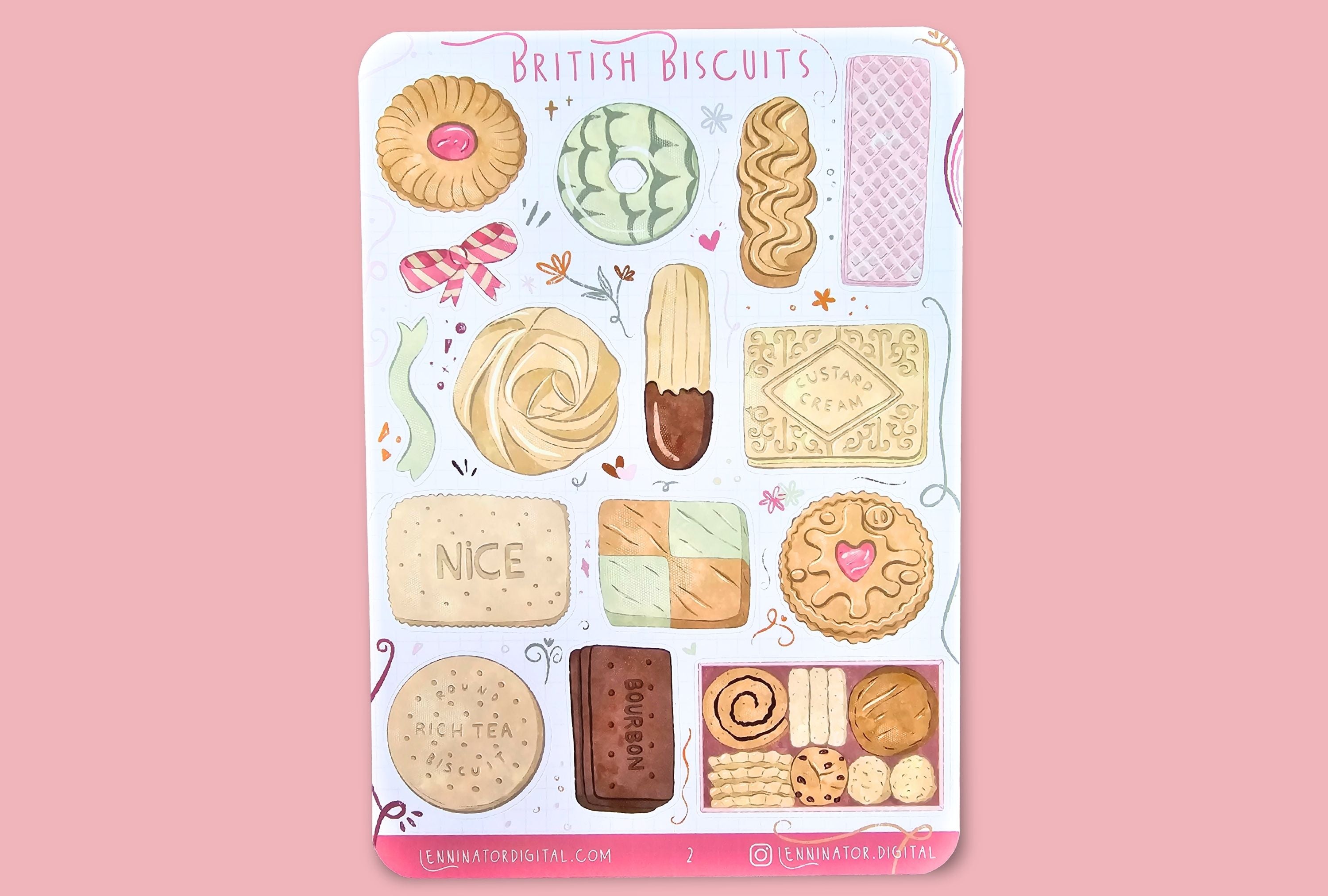 British Biscuit Sticker Sheets