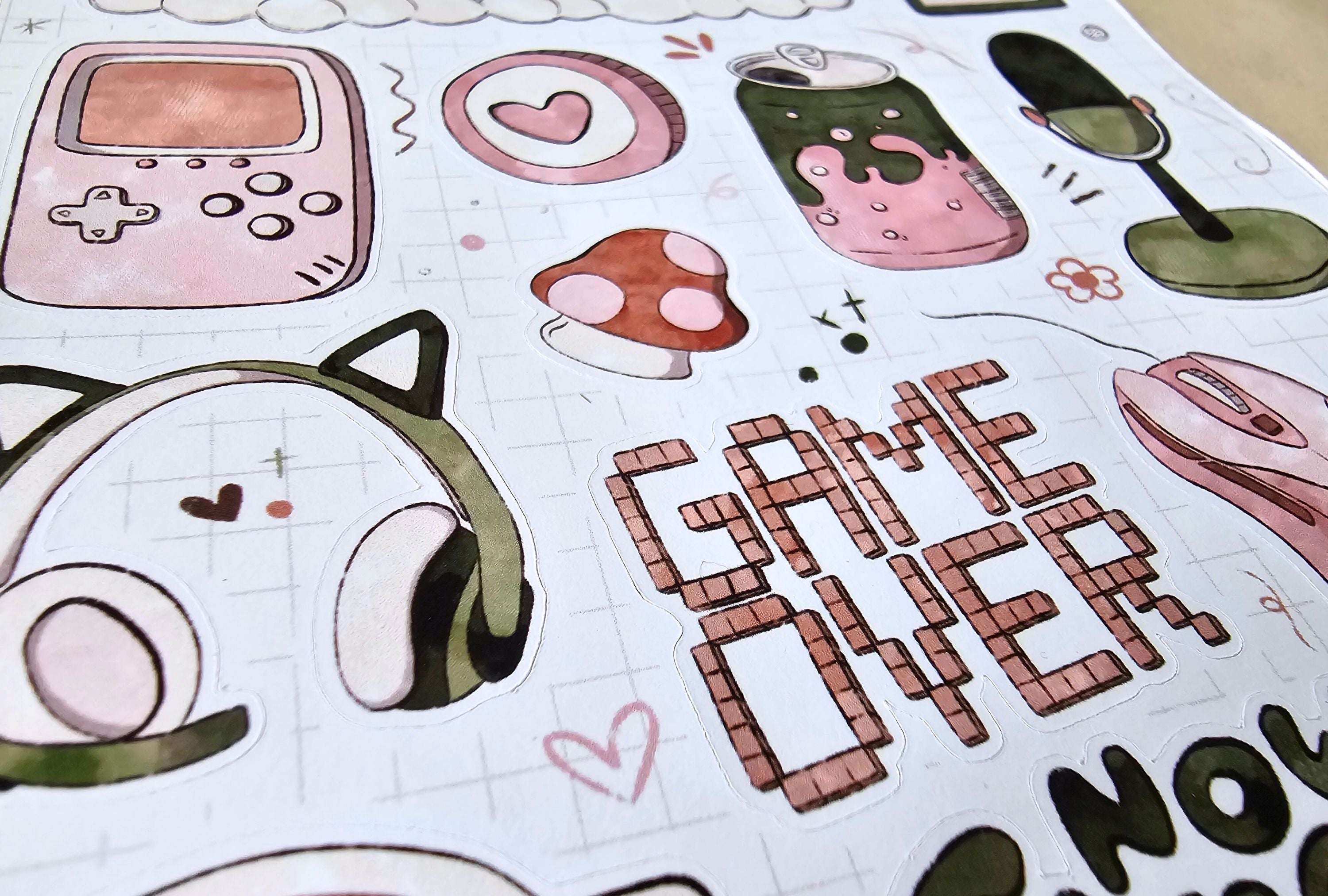 Cozy Gamer Sticker Sheets