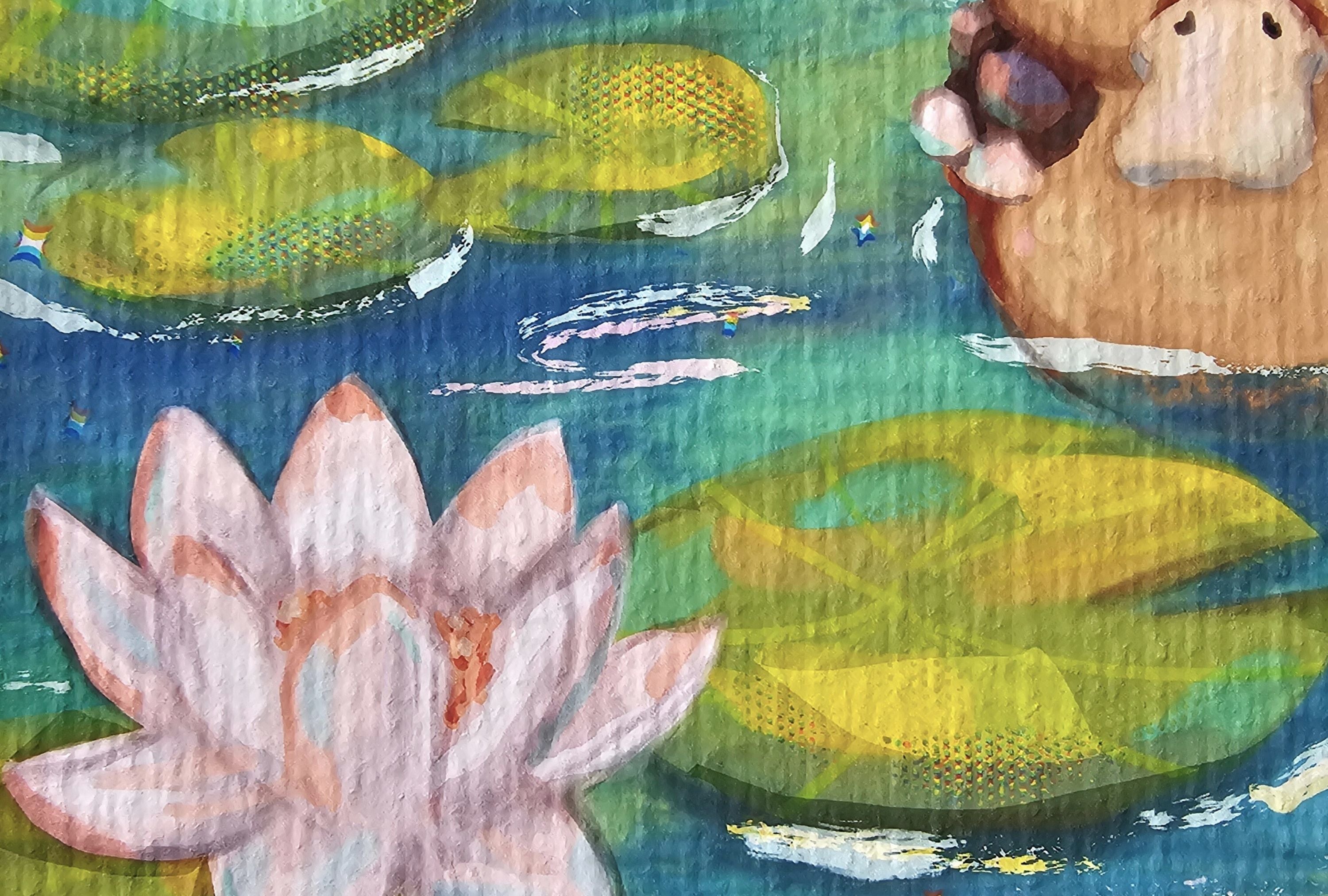 Turtle Duck Art Print