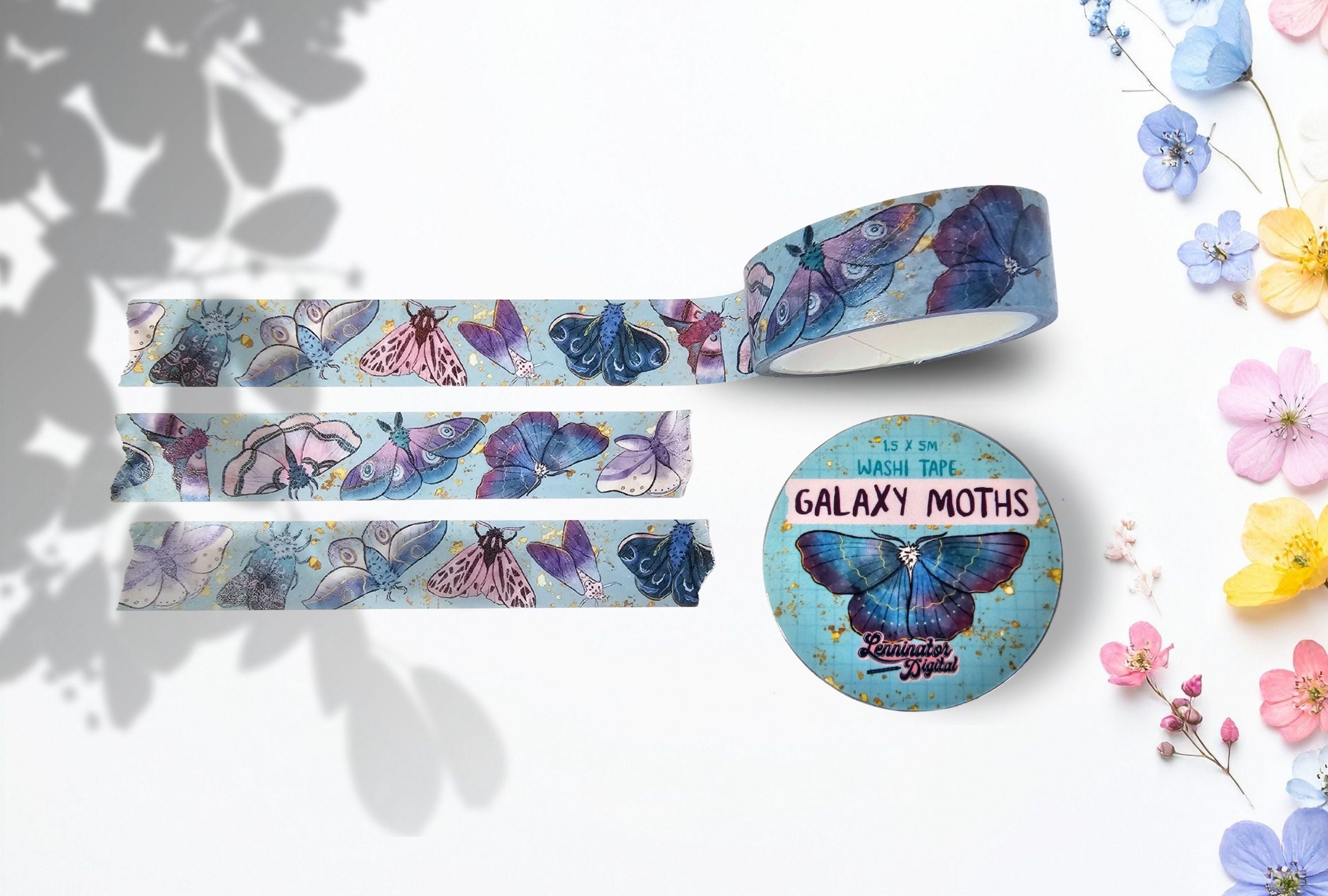 Galaxy Moth washi tape