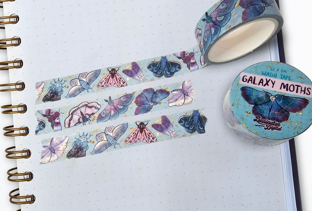 Galaxy Moth washi tape