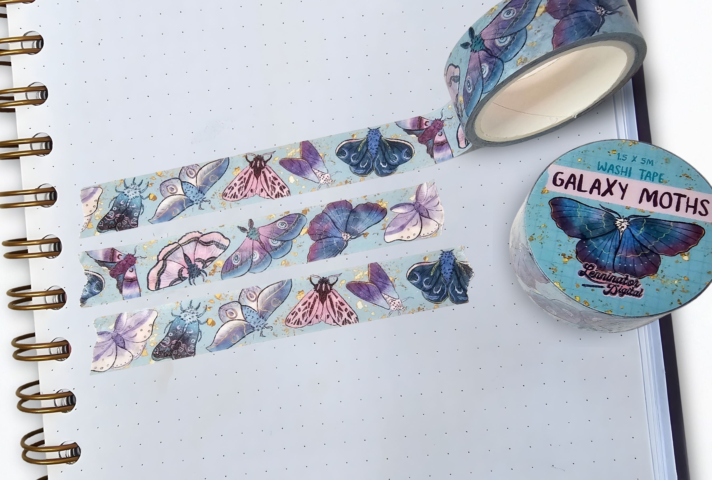 Galaxy Moth washi tape