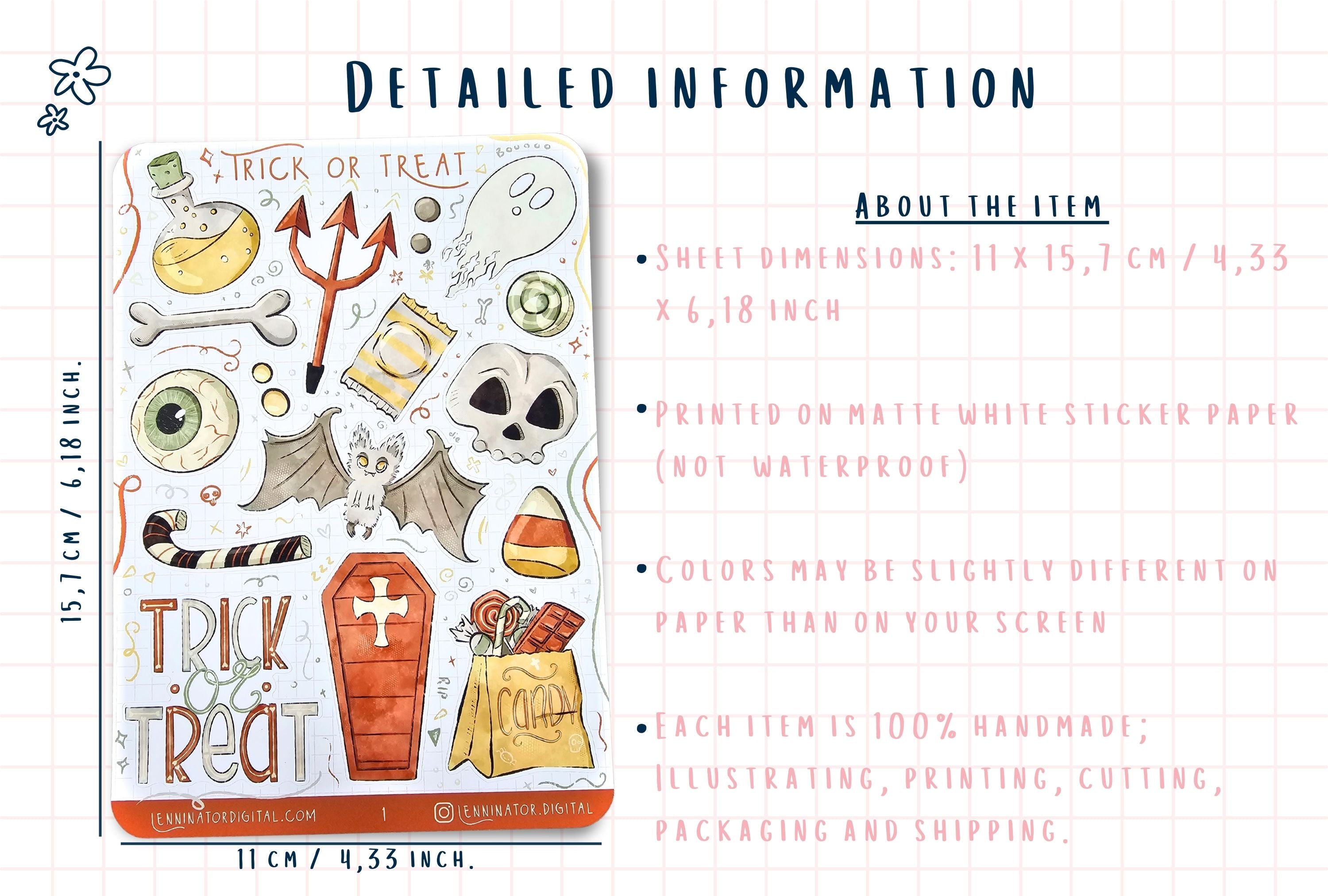 Halloween Sticker Sheets