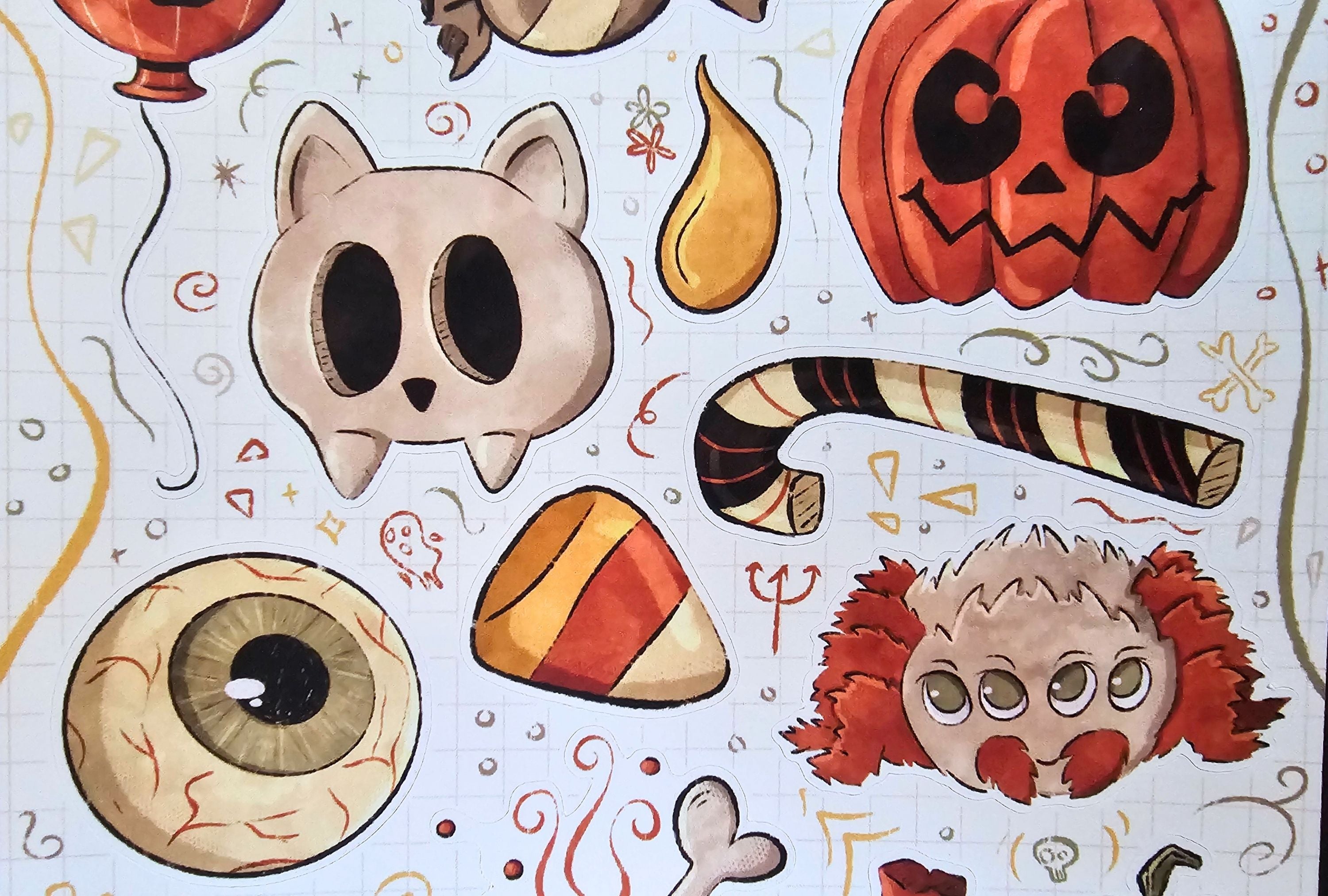 Halloween Sticker Sheets