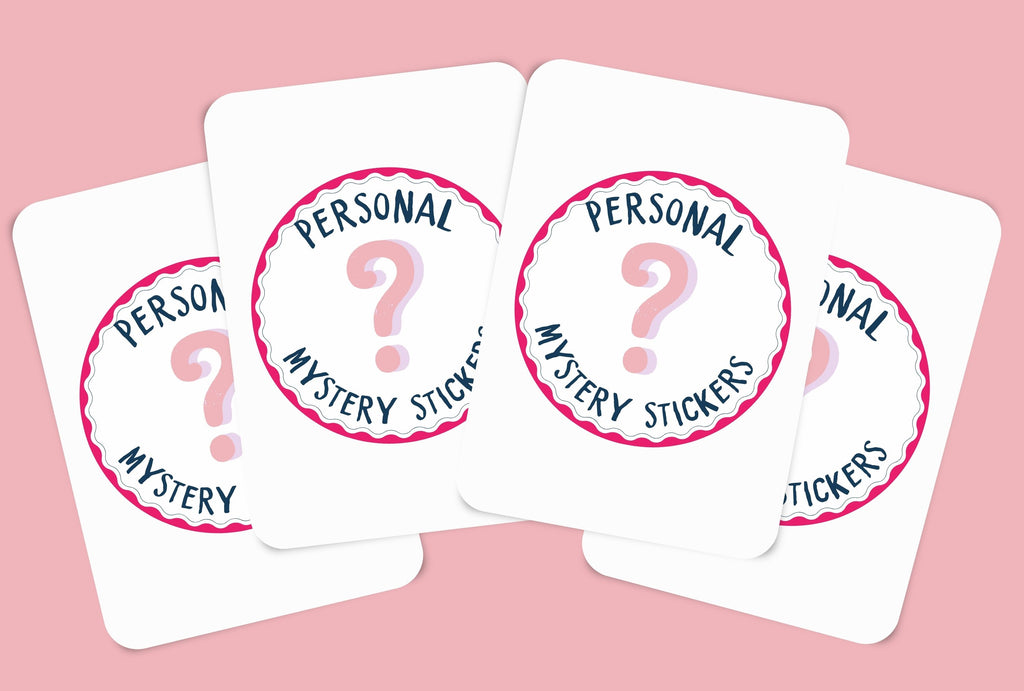 Set mit personalisierten Mystery Stickern
