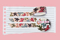 Washi tape with various paint blobs. Creative art studio inspired washi tape