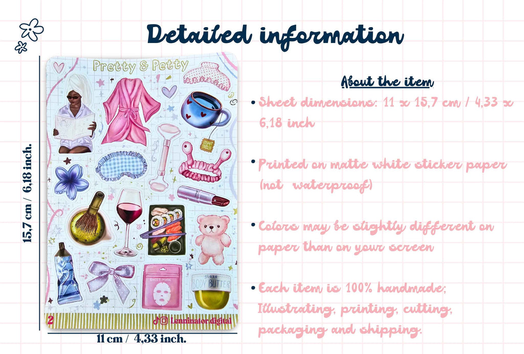 Pretty & Petty Sticker Sheets