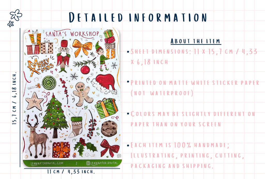 Santa’s Workshop Sticker Sheets