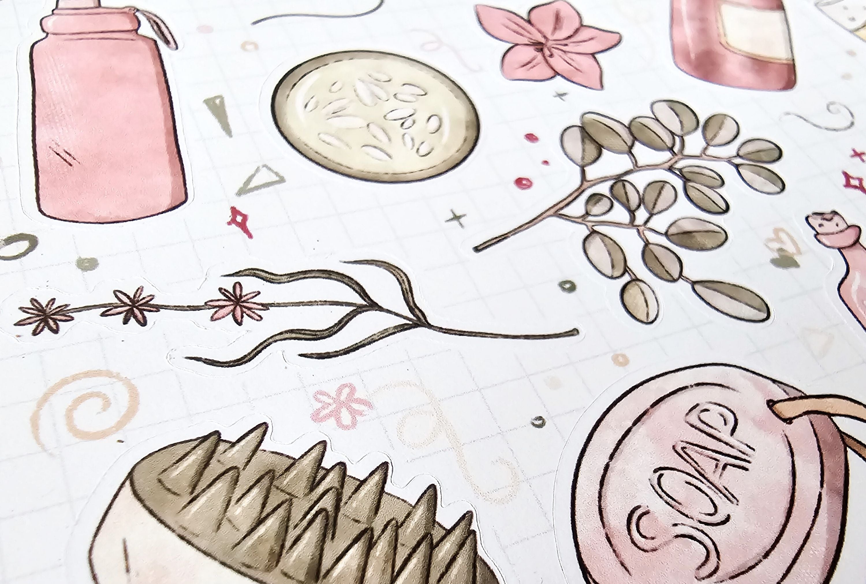 Spa day Sticker Sheets